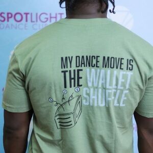 Spotlights Dance Dad Wallet
Shuffle Tshirt NWT Adult Medium